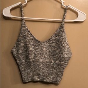 Grey crop tank